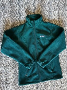 Columbia Full-Zip Fleece Jacket Full Zip Spruce Green Size M
